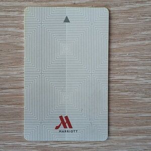 Marriott Hotel Room Key Card Travel Memorabilia Collectible Geometric Print